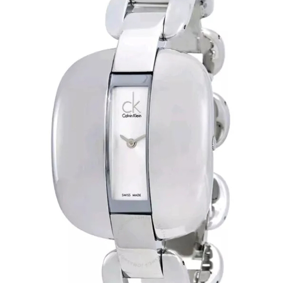 Calvin Klein Accessories - Calvin Klein Treasure Stainless Steel Bracelet Silver Dial Quartz Womens Watch